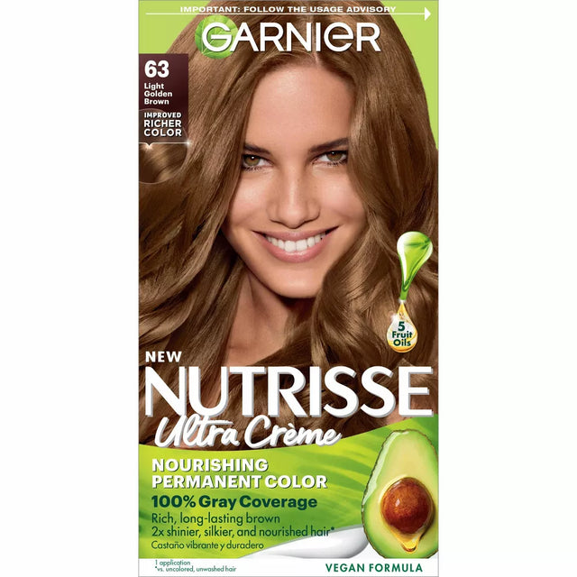 Garnier Nutrisse Ultra Creme Nourishing Permanent Hair Color - 63 Light Golden Brown-603084242641-LR-251542-1-LR eShop