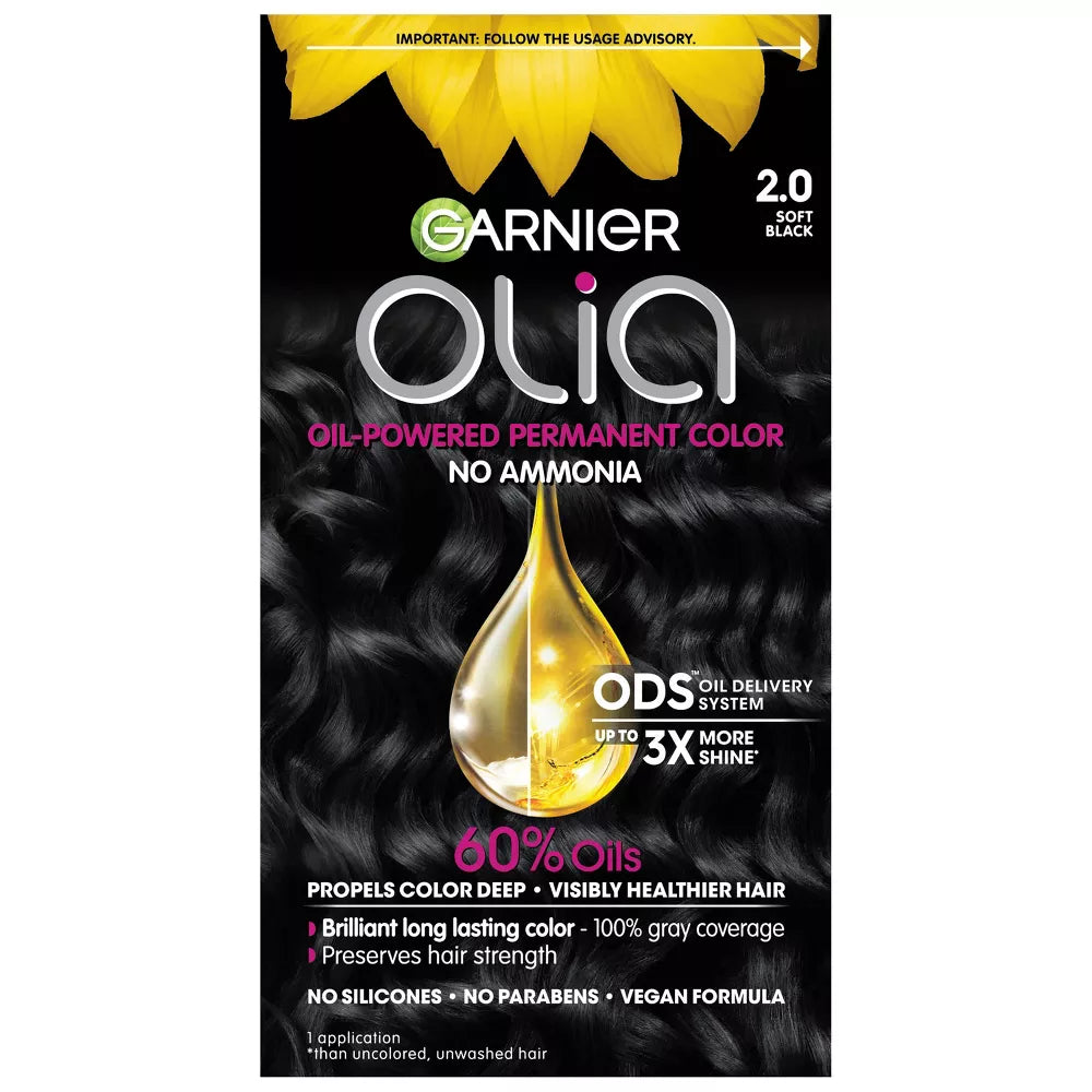 Garnier Olia Oil-Powered Permanent Hair Color - 2.0 Soft Black-603084293919-LR-361796-1-LR eShop