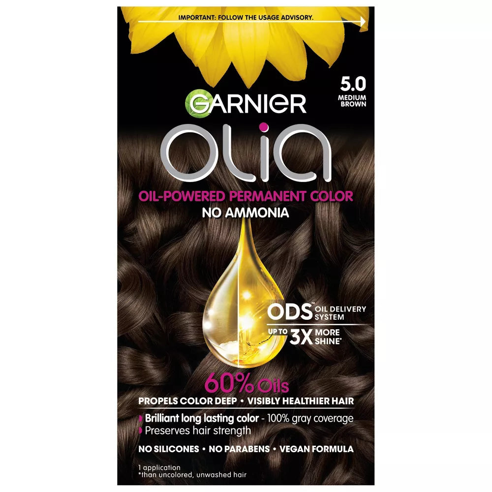 Garnier Olia Oil-Powered Permanent Hair Color - 5.0 Medium Brown-603084293971-LR-361799-1-LR eShop
