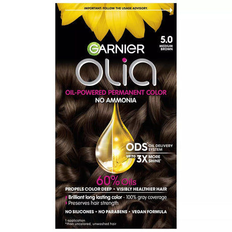 Garnier Olia Oil-Powered Permanent Hair Color - 5.0 Medium Brown-603084293971-LR-361799-1-LR eShop