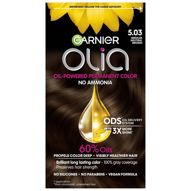 Garnier Olia Oil-Powered Permanent Hair Color - 5.03 Medium Neutral Brown-603084447060-LR-361807-1-LR eShop