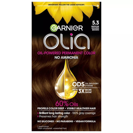 Garnier Olia Oil-Powered Permanent Hair Color - 5.3 Medium Golden Brown-603084294008-LR-361800-1-LR eShop