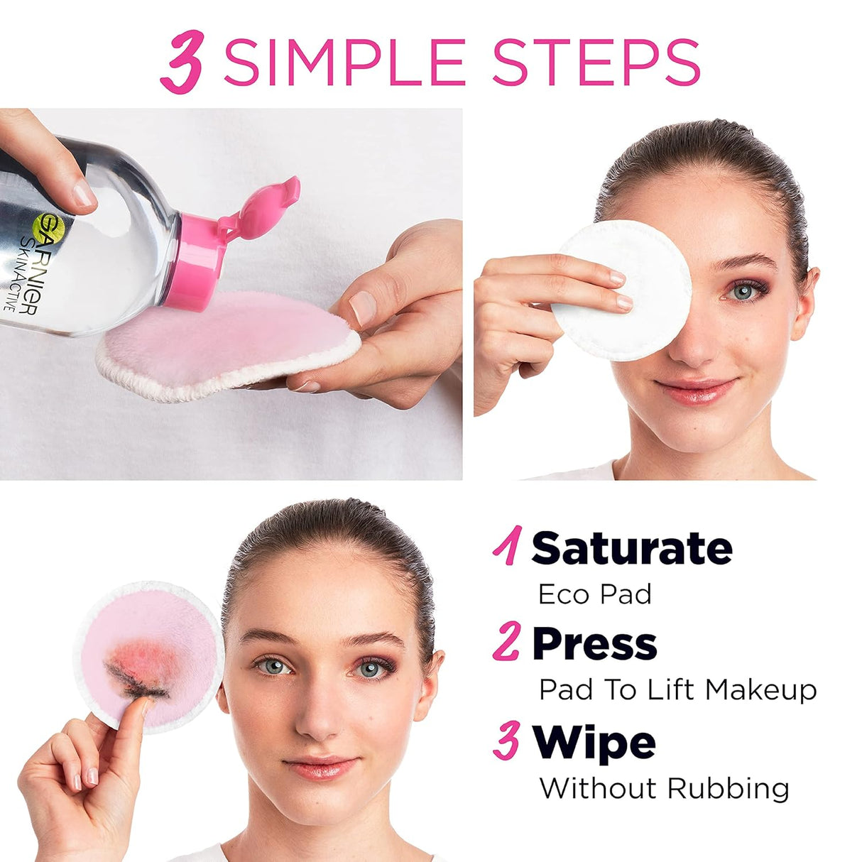 Garnier Reusable Micellar Cleansing Eco Pads, 3 count-603084578641-LR-361710-5-LR eShop