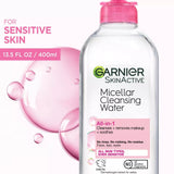 Garnier SkinActive Micellar Cleansing Water - All-In-1, 13.5 oz-603084454501-LR-296024-3-LR eShop