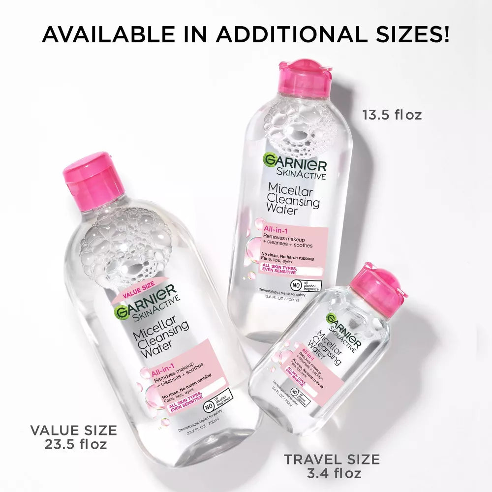 Garnier SkinActive Micellar Cleansing Water - All-In-1, 13.5 oz-603084454501-LR-296024-7-LR eShop