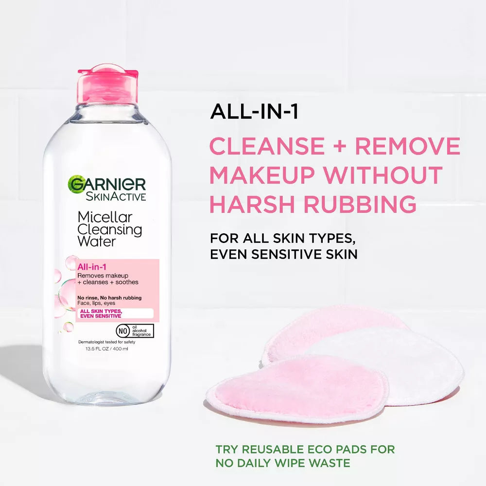 Garnier SkinActive Micellar Cleansing Water - All-In-1, 13.5 oz-603084454501-LR-296024-8-LR eShop