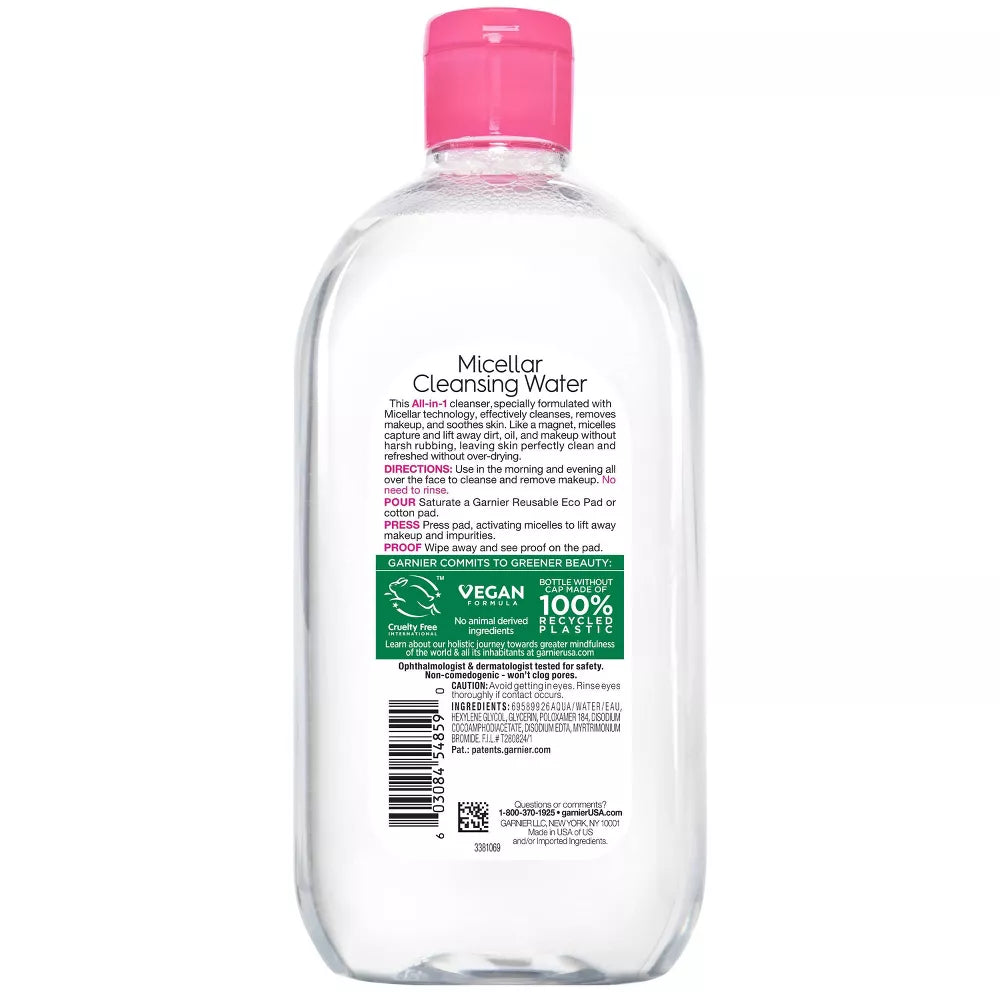 Garnier SkinActive Micellar Cleansing Water - All-In-1, 23.7 oz-603084548590-LR-330630-8-LR eShop