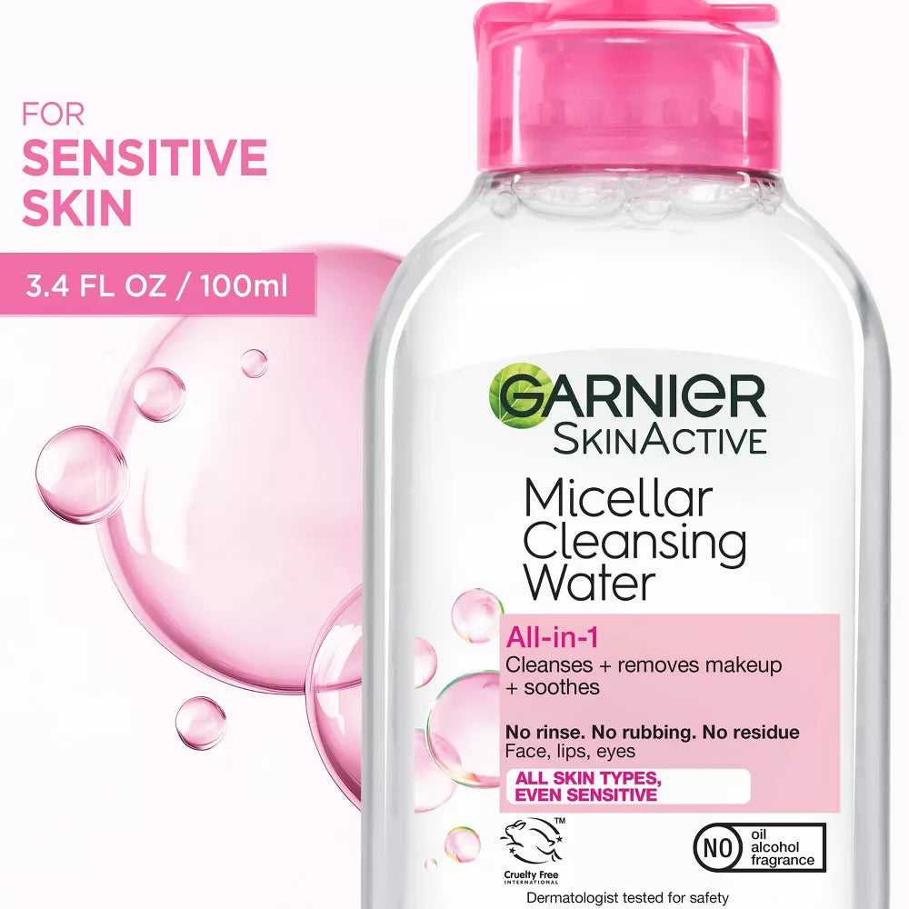 Garnier SkinActive Micellar Cleansing Water - All-In-1, 3.4 oz-603084490943-LR-309787-8-LR eShop