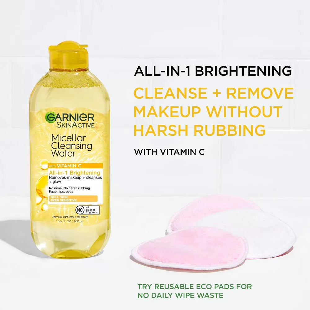 Garnier SkinActive Micellar Cleansing Water - All-In-1 Brightening, 13.5 oz-603084578603-LR-338888-2-LR eShop