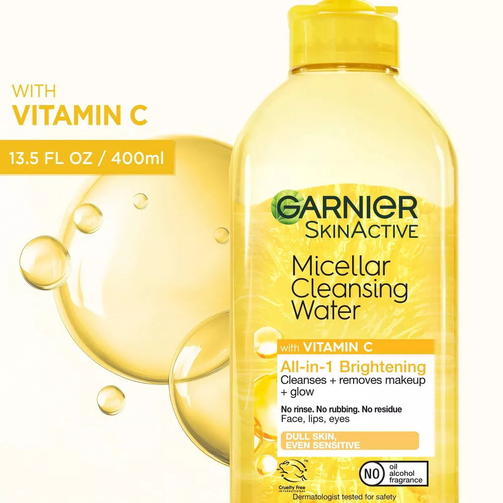 Garnier SkinActive Micellar Cleansing Water - All-In-1 Brightening, 13.5 oz-603084578603-LR-338888-7-LR eShop