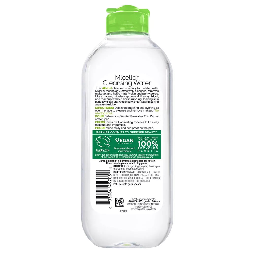 Garnier SkinActive Micellar Cleansing Water - All-In-1 Mattifying, 13.5 oz-603084497058-LR-309788-3-LR eShop