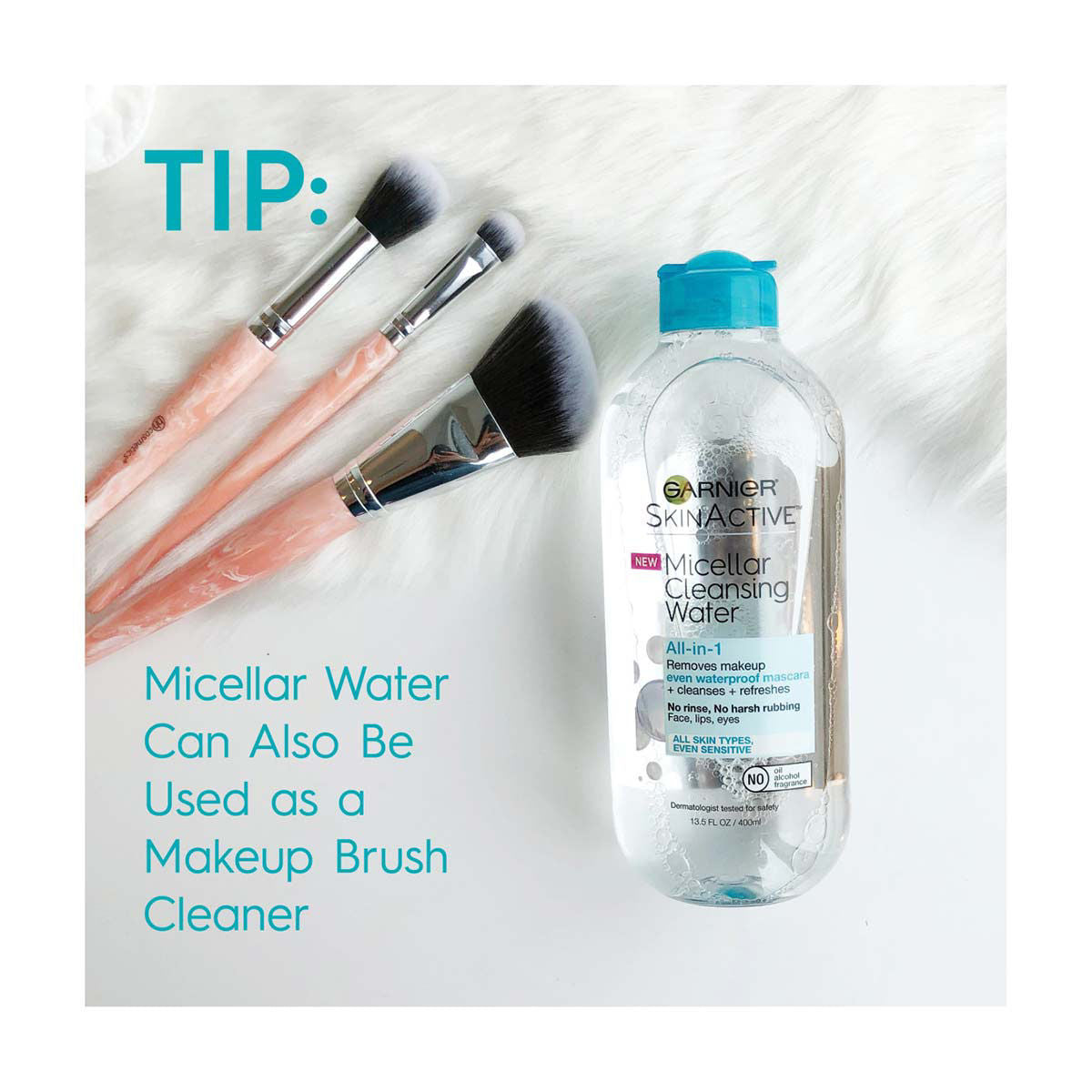 Garnier SkinActive Micellar Cleansing Water - All-In-1 Unscented, 3.4 oz-603084567829-LR-338512-4-LR eShop