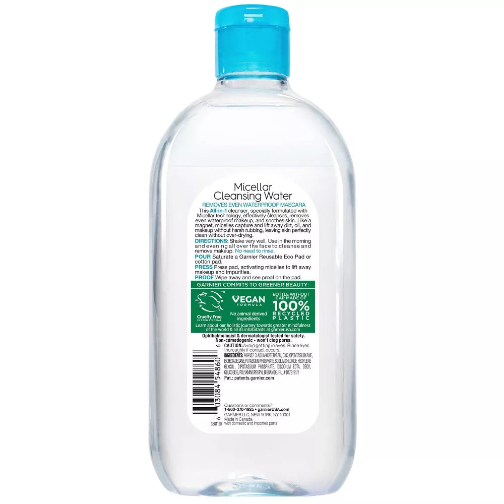 Garnier SkinActive Micellar Cleansing Water - All-In-1 Waterproof, 12.7 oz-603084548606-LR-342441-3-LR eShop
