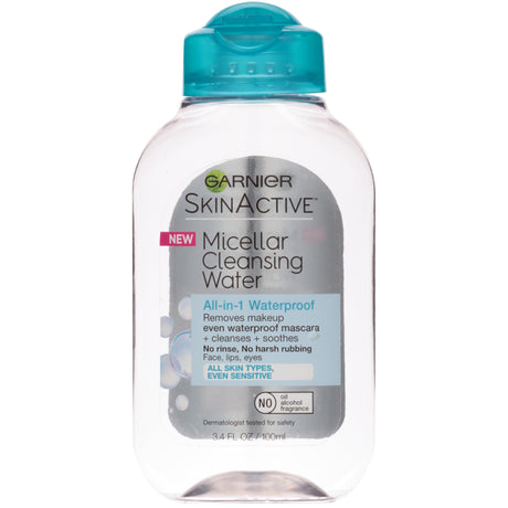 Garnier SkinActive Micellar Cleansing Water and Waterproof Makeup Remover, 3.4 fl oz-603084494514-LR-309789-2-LR eShop