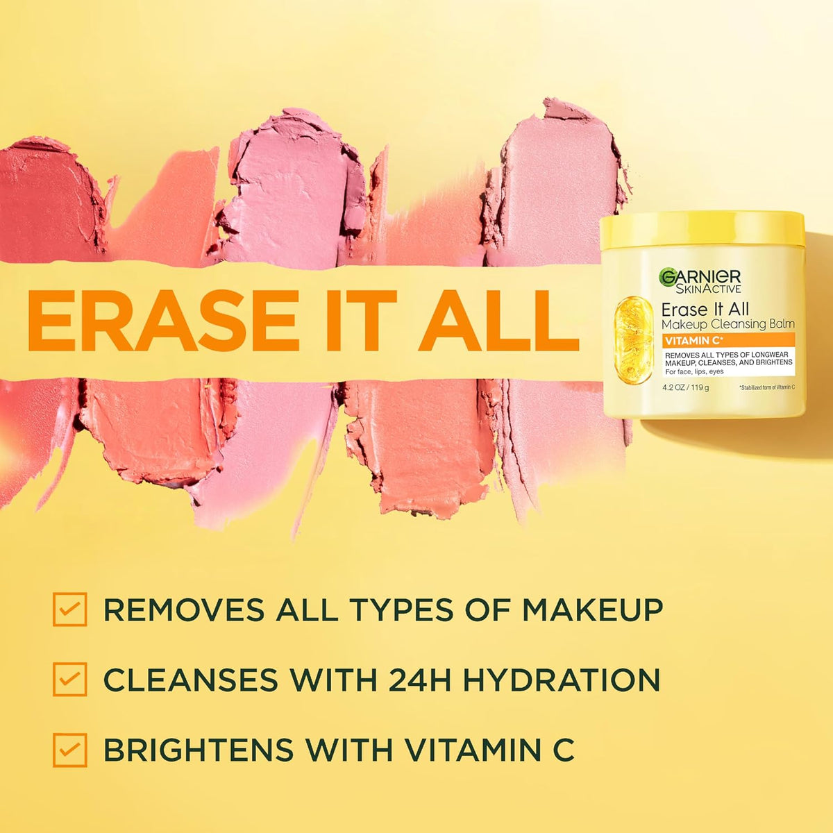 Garnier Vitamin C Makeup Cleansing Balm, 4.2 oz-603084087457-LR-361709-5-LR eShop