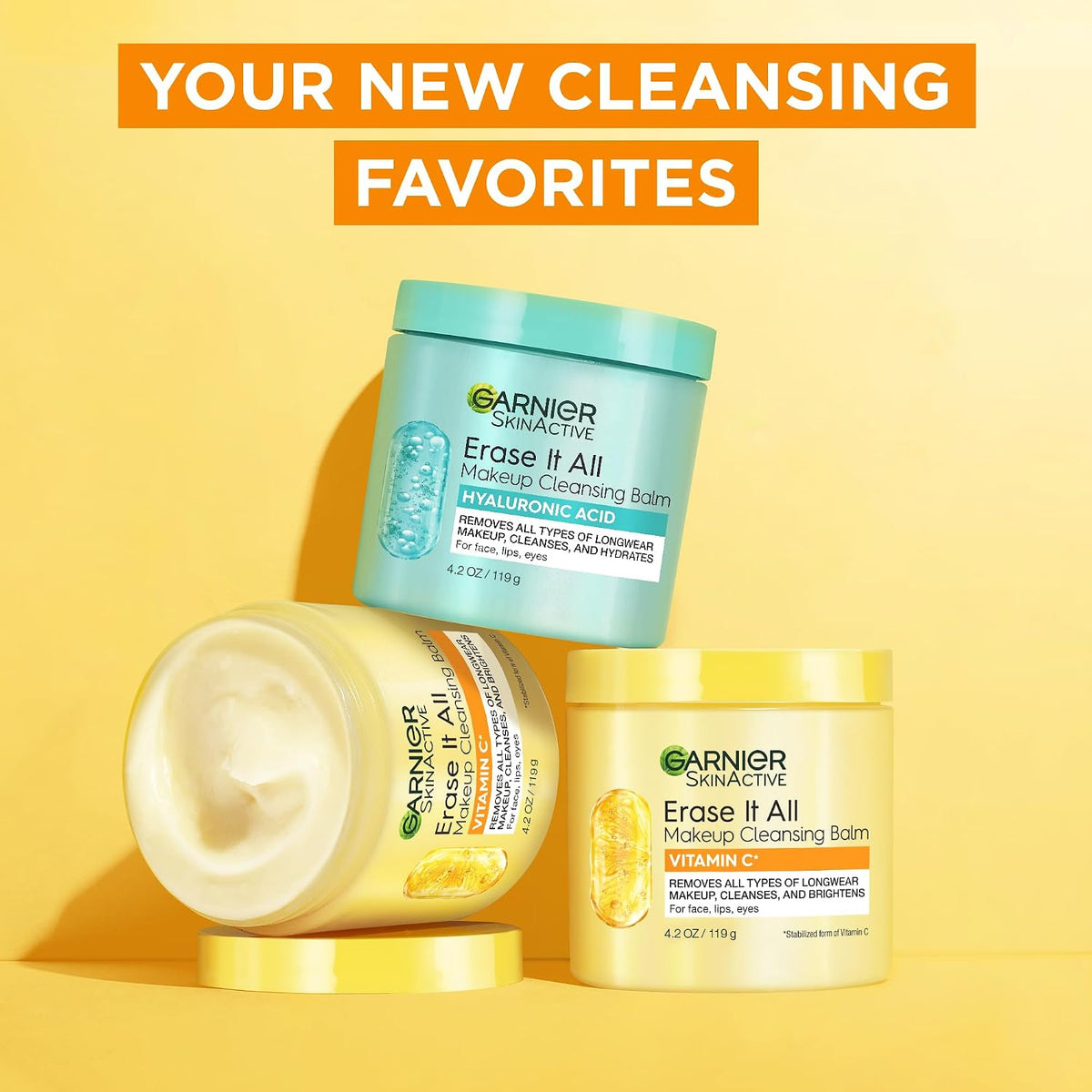 Garnier Vitamin C Makeup Cleansing Balm, 4.2 oz-603084087457-LR-361709-6-LR eShop