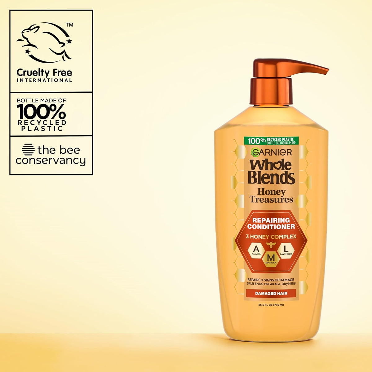 Garnier Whole Blends Honey Treasures Repairing Conditioner, 26.6 oz-603084560707-LR-361694-9-LR eShop