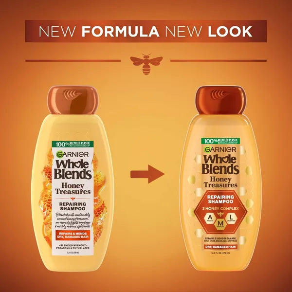 Garnier Whole Blends Honey Treasures Repairing Shampoo, 12.5 oz-603084459490-LR-295942-8-LR eShop