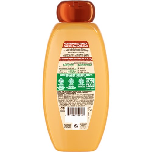 Garnier Whole Blends Honey Treasures Repairing Shampoo, 22 oz-603084459506-LR-361675-10-LR eShop