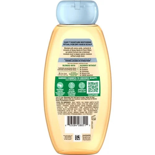 Garnier Whole Blends Honey Water Moisture Restoring Shampoo, 12.5 oz-603084088515-LR-361665-9-LR eShop
