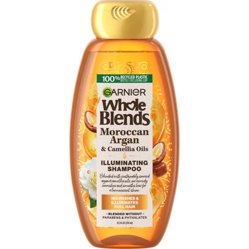 Garnier Whole Blends Illuminating Shampoo with Moroccan Argan & Camellia Oils, 12.5 oz-603084459339-LR-361674-1-LR eShop