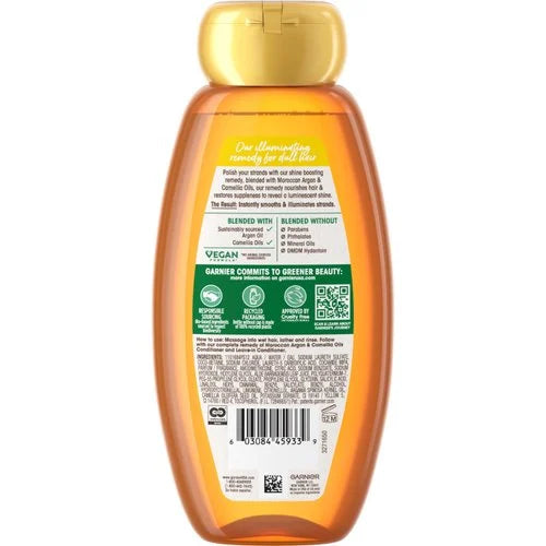 Garnier Whole Blends Illuminating Shampoo with Moroccan Argan & Camellia Oils, 12.5 oz-603084459339-LR-361674-6-LR eShop
