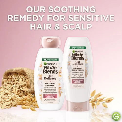 Garnier Whole Blends Oat Delicacy Soothing Shampoo, 12.5 oz-603084543311-LR-361688-3-LR eShop