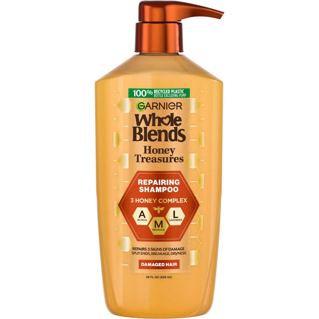 Garnier Whole Blends Repairing Shampoo Honey Treasures for Damaged Hair, 28 oz-603084560691-LR-361693-1-LR eShop