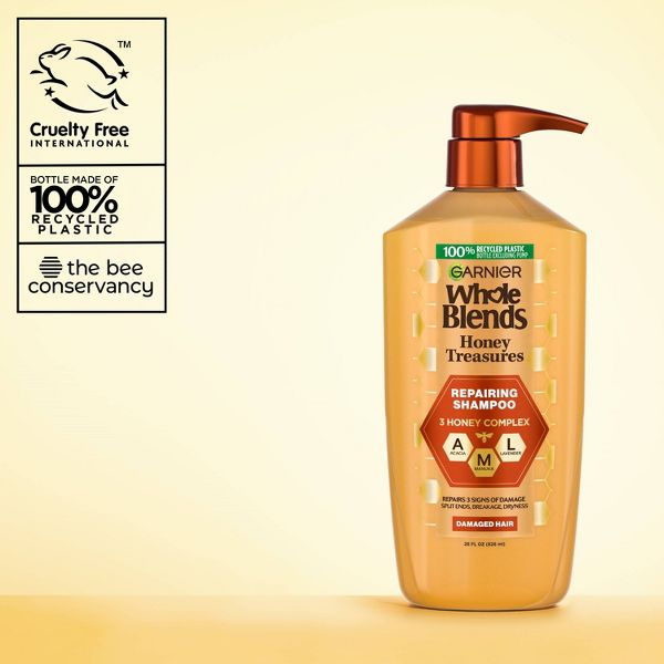 Garnier Whole Blends Repairing Shampoo Honey Treasures for Damaged Hair, 28 oz-603084560691-LR-361693-8-LR eShop