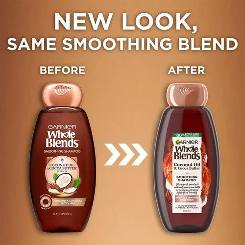 Garnier Whole Blends Shampoo with Coconut Oil & Cocoa Butter, 12.5 oz-603084459384-LR-295893-4-LR eShop