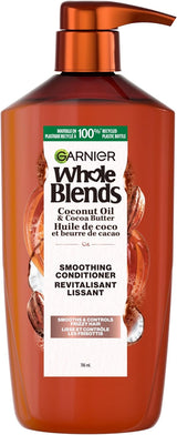 Garnier Whole Blends Smoothing Conditioner with Coconut Oil and Cacao Butter Extract, 26.6 oz-603084560721-LR-361696-1-LR eShop