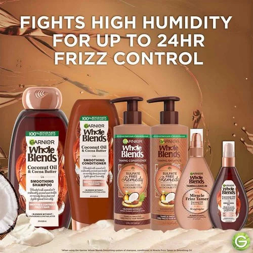 Garnier Whole Blends Whole Blends Smoothing Shampoo, 28 oz-603084560714-LR-361695-4-LR eShop