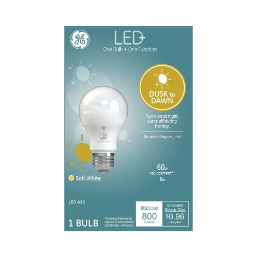 GE 60W A19 Dusk to Dawn LED + Light Bulb Clear-043168503495-LR-337038-1-LR eShop