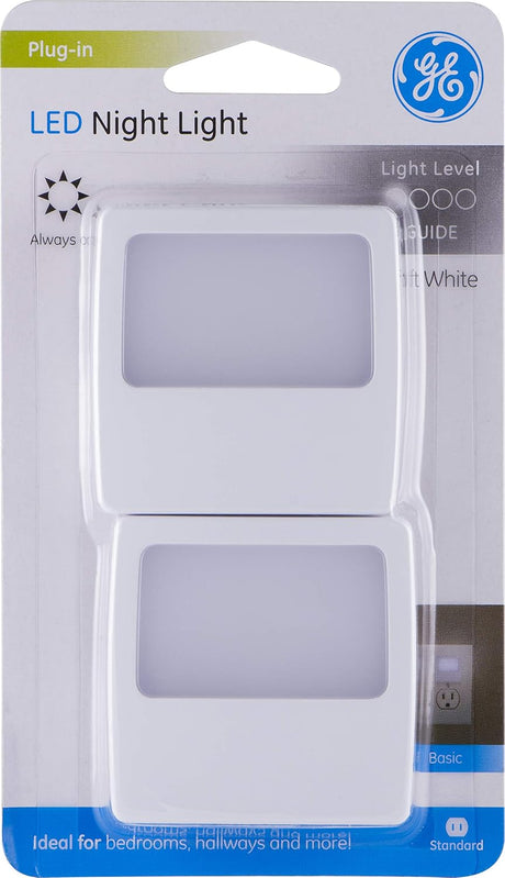 GE Always On Sensor LED Night Lights - White, 2 count-043180113115-LR-275933-1-LR eShop