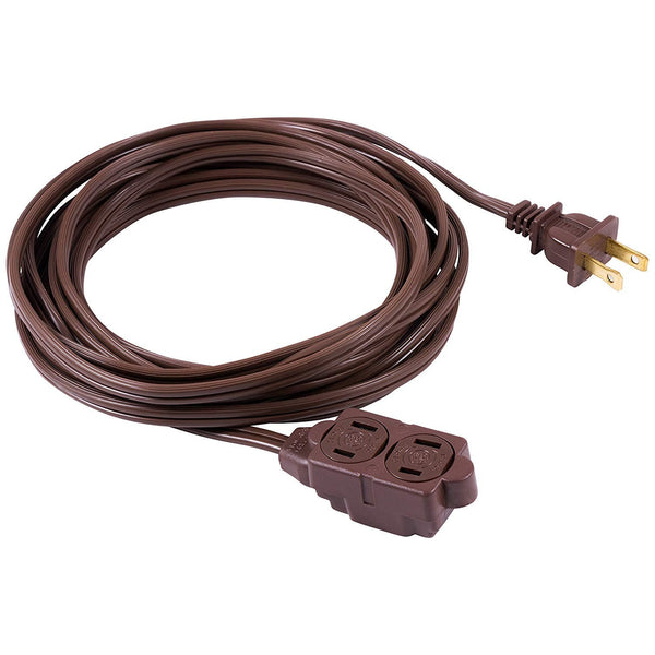 GE Extension Cord with Twist-to-Close Outlets - Brown, 12 feet-043180002242-LR-225366-2-LR eShop
