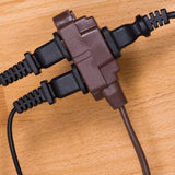 GE Extension Cord with Twist-to-Close Outlets - Brown, 15 feet-043180002402-LR-225702-6-LR eShop