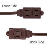GE Extension Cord with Twist-to-Close Outlets - Brown, 6 feet-043180002198-LR-227145-5-LR eShop