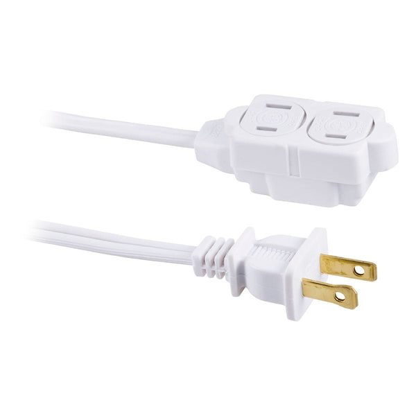 GE Extension Cord with Twist-to-Close Safety Outlets - White, 6 feet-043180002211-LR-226959-4-LR eShop