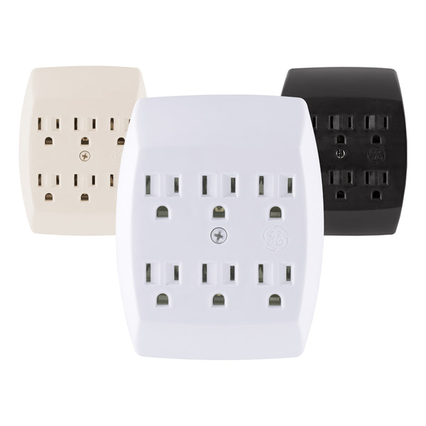 GE Grounded 6-Outlet Wall Tap - White-043180566331-LR-272901-2-LR eShop