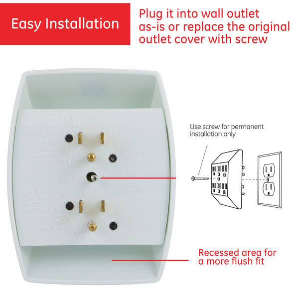 GE Grounded 6-Outlet Wall Tap - White-043180566331-LR-272901-5-LR eShop