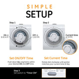 GE Indoor Plug-In 24-Hour Mechanical Timer - White-043180151193-LR-301035-9-LR eShop