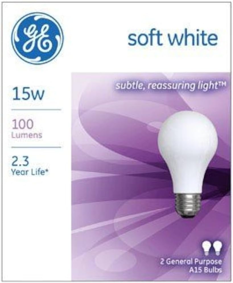 GE Lighting 15 Watt Soft White Standard Incandescent Light Bulb, 2 count-043168900010-LR-147890-1-LR eShop