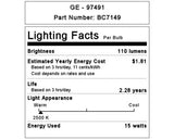 GE Lighting 15 Watt Soft White Standard Incandescent Light Bulb, 2 count-043168900010-LR-147890-4-LR eShop