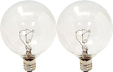 GE Lighting 25 Watt Crystal Clear Vanity Globe Light Bulbs, 2 count-043168918381-LR-144801-2-LR eShop