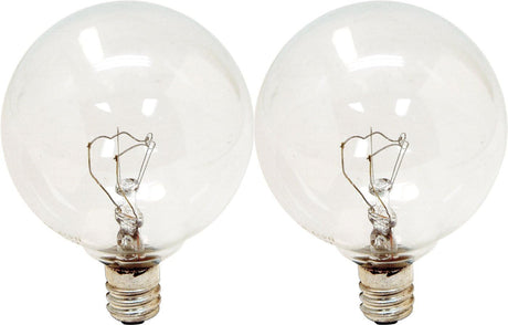 GE Lighting 25 Watt Crystal Clear Vanity Globe Light Bulbs, 2 count-043168918381-LR-144801-2-LR eShop