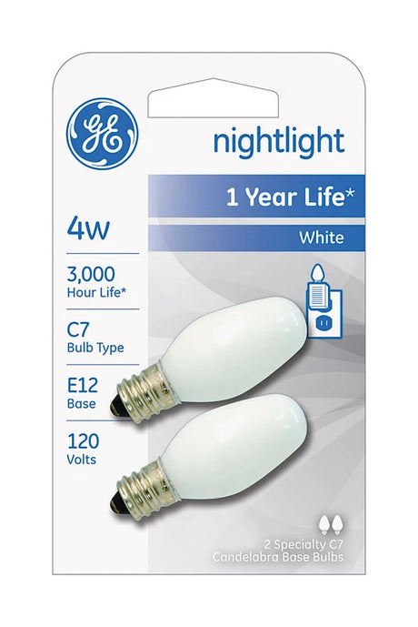 GE Lighting 4 Watts C7 Incandescent Bulb 14 Lumens Soft White Decorative, 2 count-043168907132-LR-147451-1-LR eShop