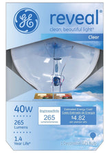GE Lighting 40W Reveal Incandescent G25 Vanity Globe Bulb - Clear-043168486941-LR-276649-1-LR eShop
