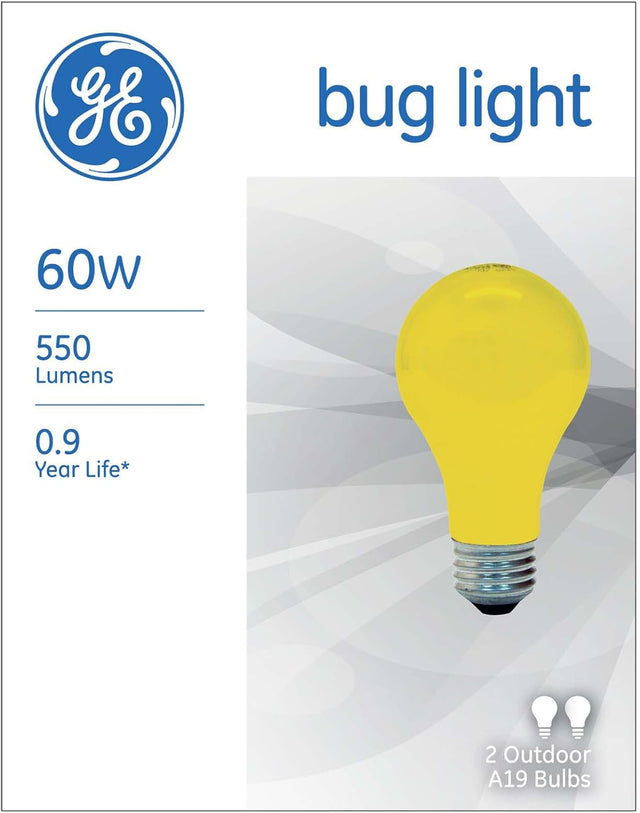 GE Lighting 97495 60 Watt Yellow Bug Light Bulbs, 2 Pack-043168904025-LR-146231-1-LR eShop