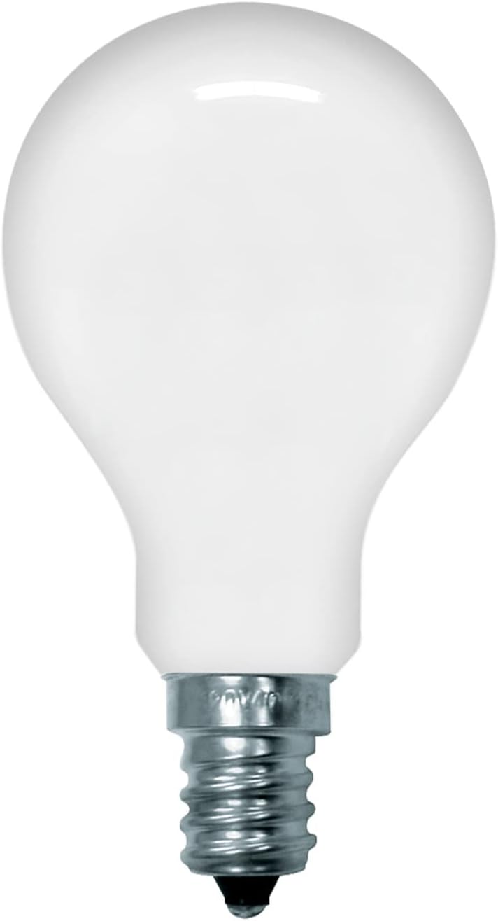 GE Lighting A15 Ceiling Fan Decorative Light Bulb, 40-Watt, Candelabra Base- Soft White, 2 pack-043168713948-LR-282807-2-LR eShop