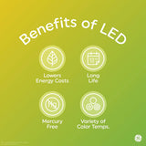 GE Lighting A15 Ceiling Fan Decorative Light Bulb, 40-Watt, Candelabra Base- Soft White, 2 pack-043168713948-LR-282807-6-LR eShop
